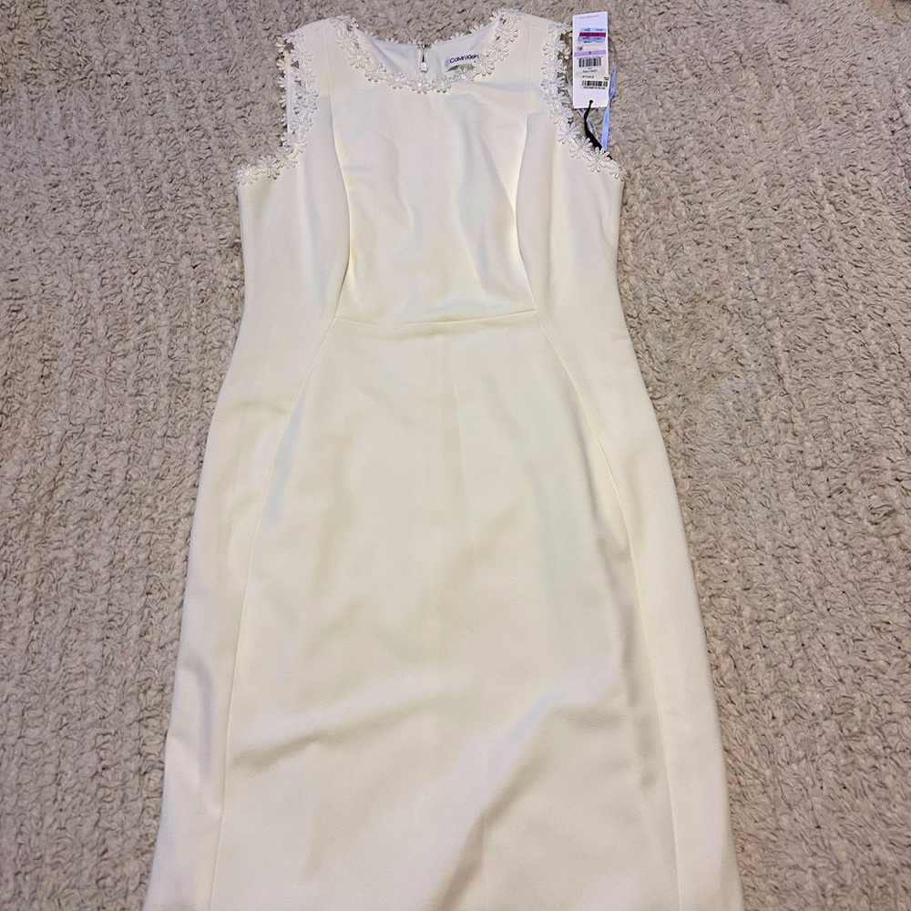 NWT Calvin Klein White Formal Dress